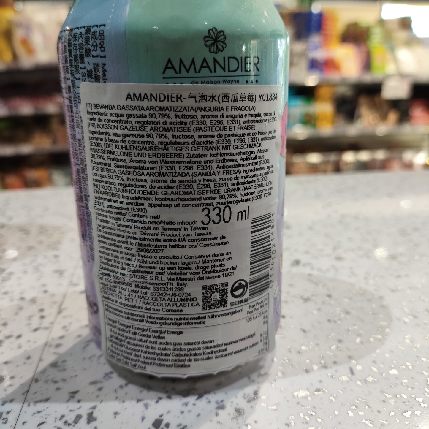 Amandier - Bevanda Sanrio all'Anguria e Fragola 330ml