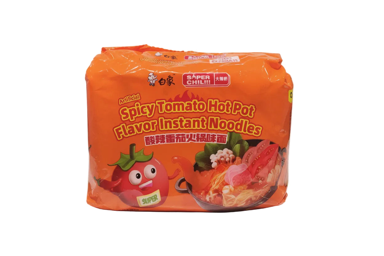 Baixiang - Ramen al Pomodoro Piccante stile HotPot 123g 5pz (CON BRODO)
