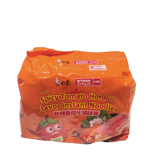 Baixiang - Ramen al Pomodoro Piccante stile HotPot 123g 5pz (CON BRODO)