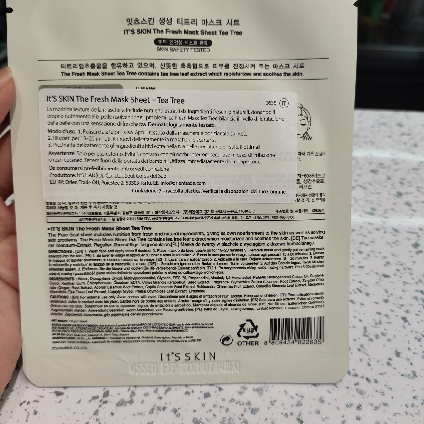 It's Skin - Maschera al Tea Tree 20ml