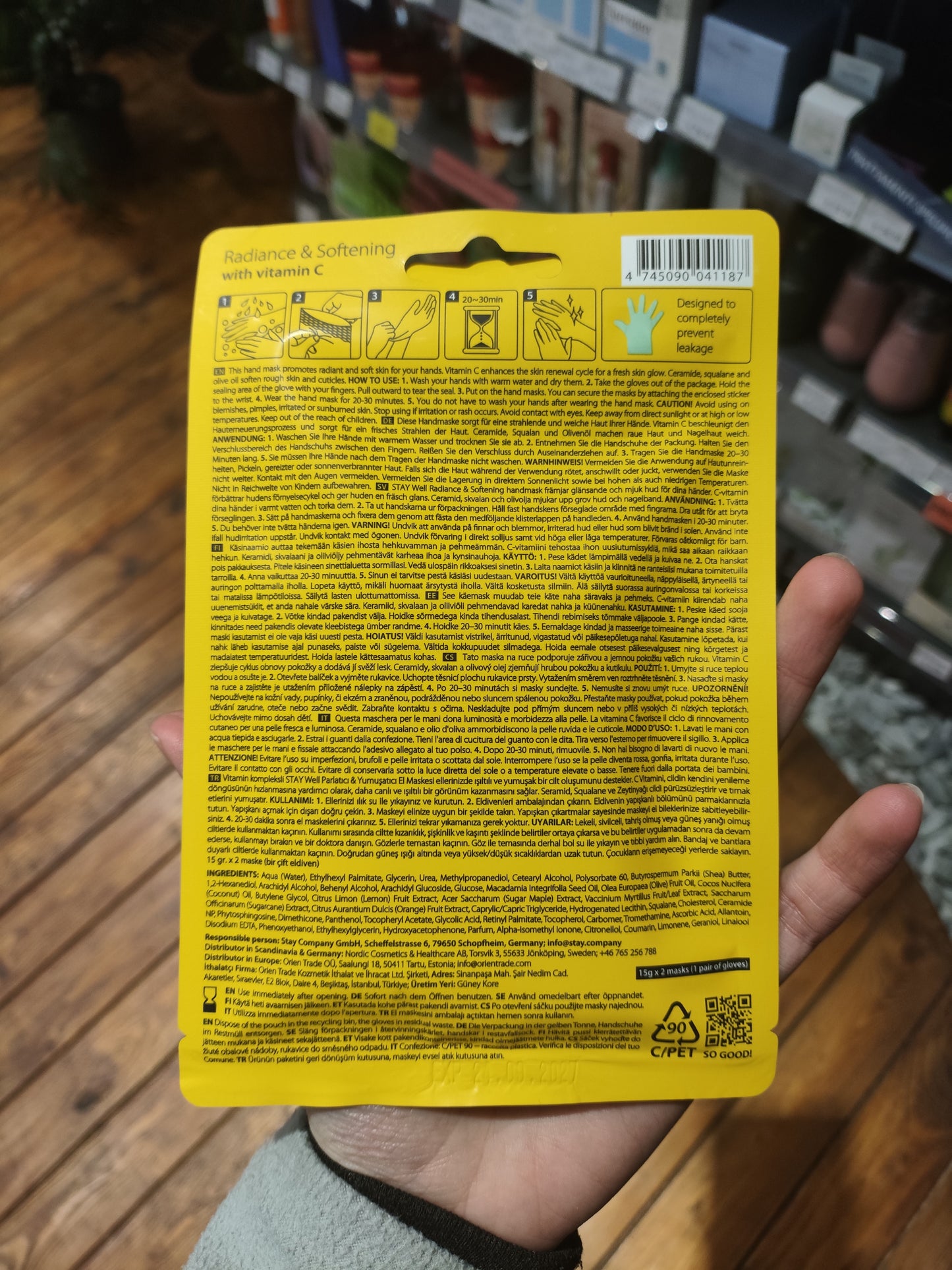 Staywell - Maschera per le mani alla vita c 36g