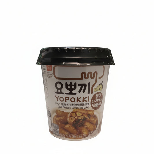 Yopokki - Tteokbokki all'Aglio e Salsa Teriyaki CUP 120g