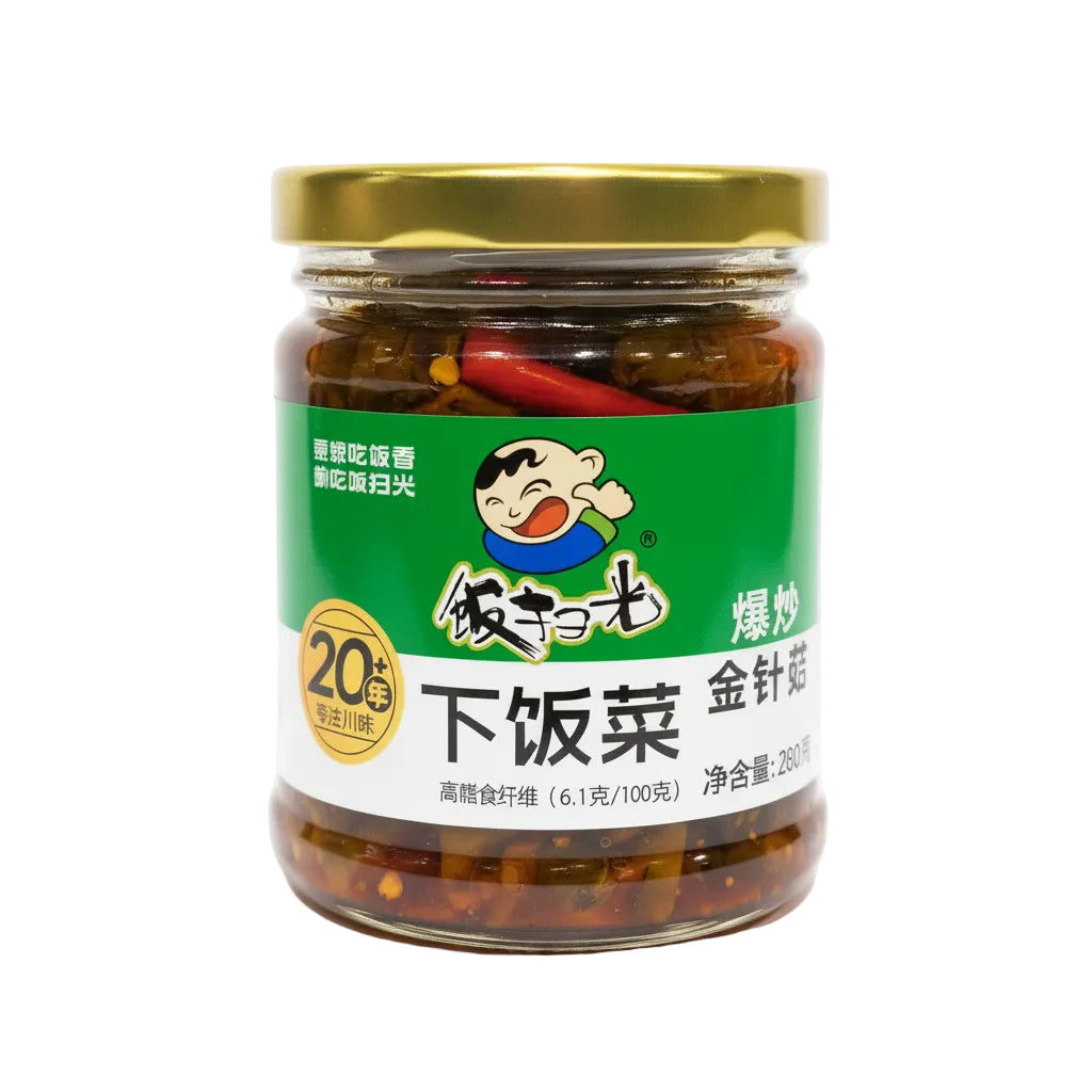Fsg - Funghi Enoki sott'olio al peperoncino 280g