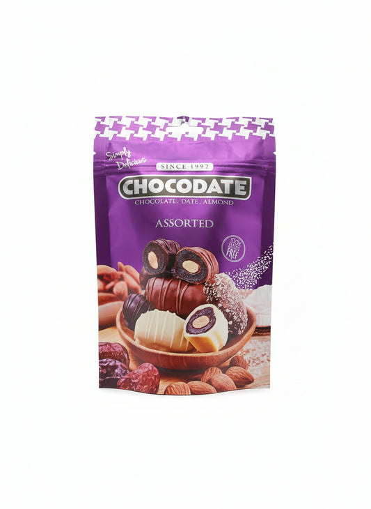 AE - Datteri con Mandorle ricoperti di Cioccolato mix 90g