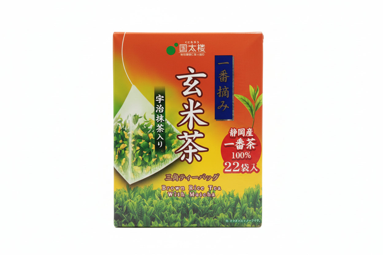 Kunitaro - Tè Genmaicha e riso Tostato in bustine 39,6g