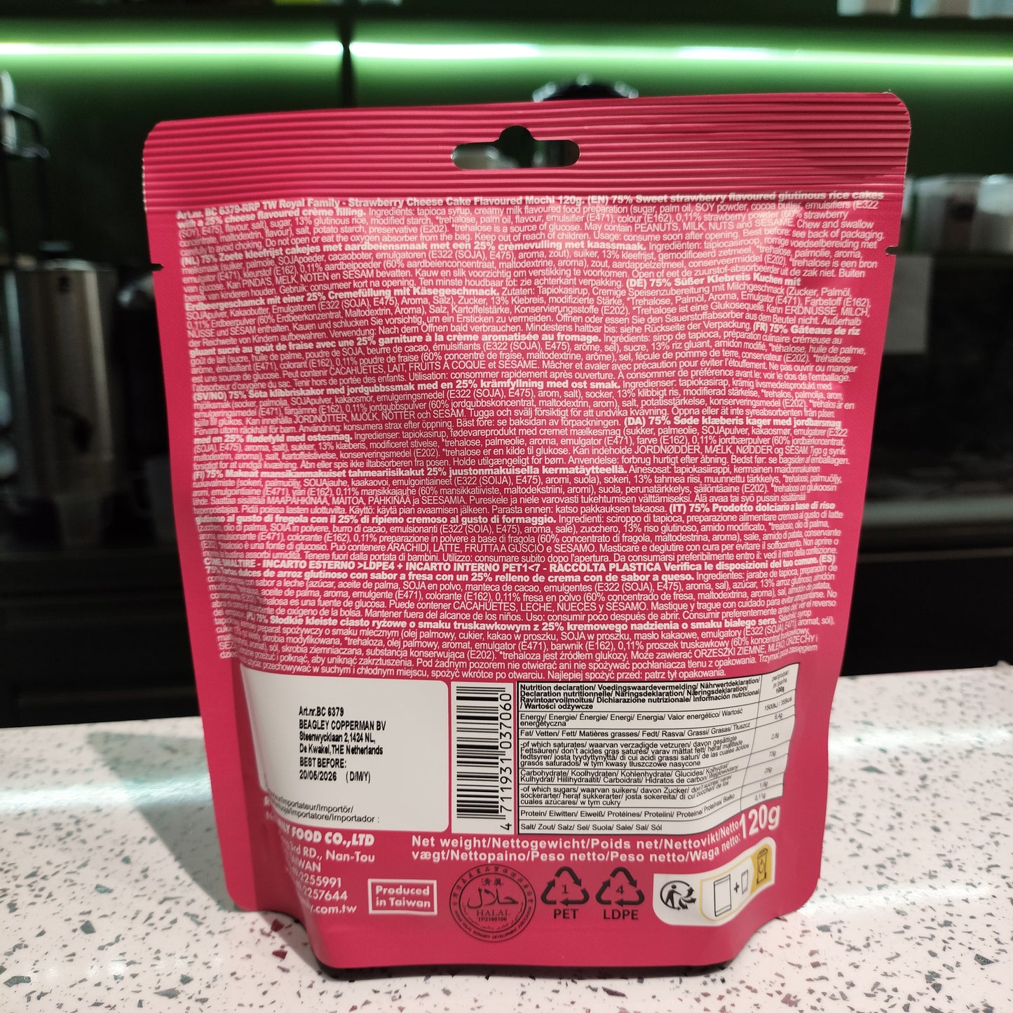 Royal Family - Mochi al Cheesecake Fragola 120g