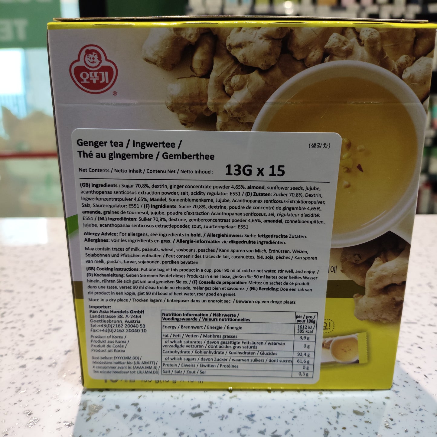 Ottogi - Tè allo Zenzero 192g (13gx15pz)