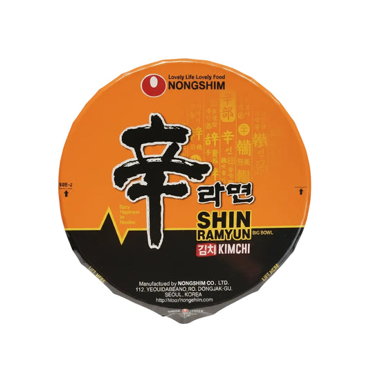 Nongshim - Shin Ramen al Kimchi BOWL 112g (CON BRODO)