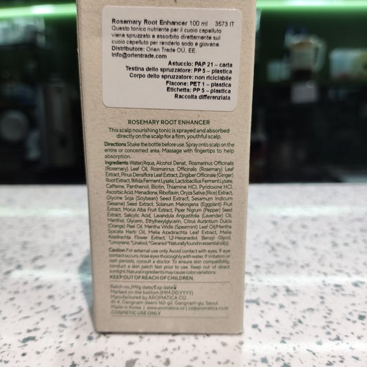 Aromatica - Tonico per la Cute al Rosmarino 100ml