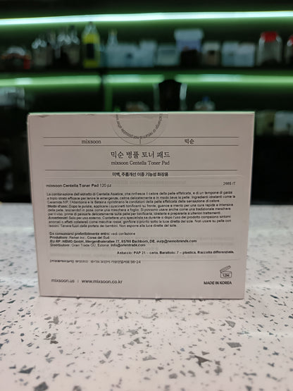 Mixsoon - Toner pad alla centella asiatica 180ml