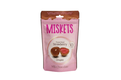 Miskets - Cioccolatino al Latte ripieno Fragola 80g