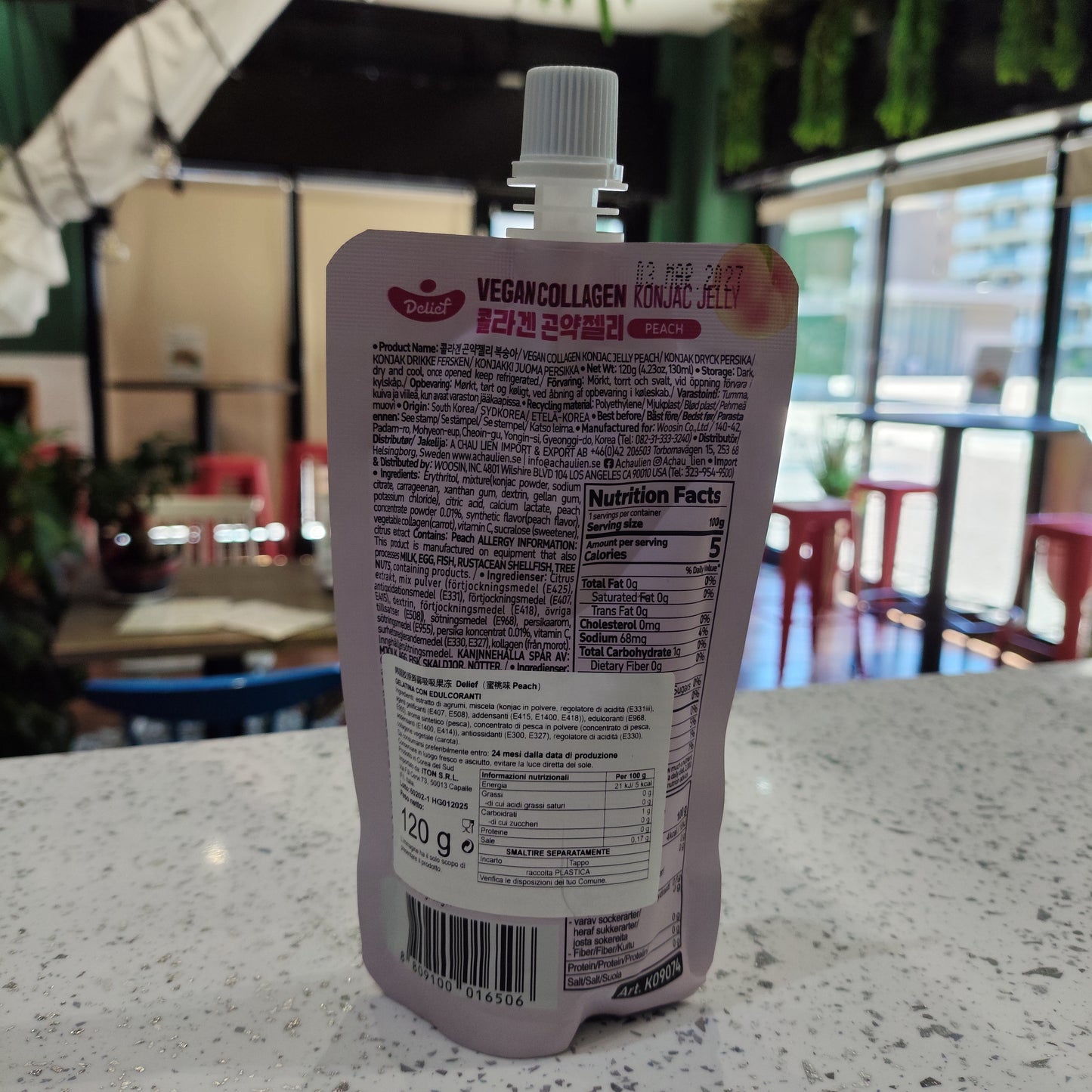 Delief - Konjac Jelly Vegano alla Pesca 120g