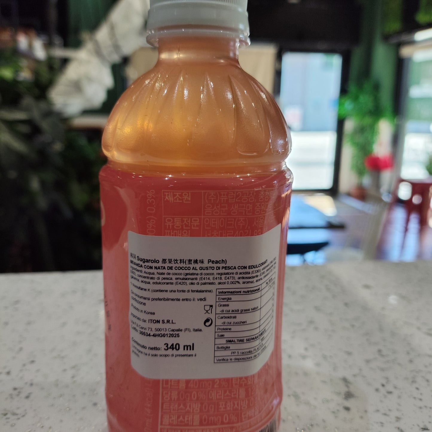 Sugarlolo - Bevanda alla Pesca con jelly cocco 0 zuccheri 340ml