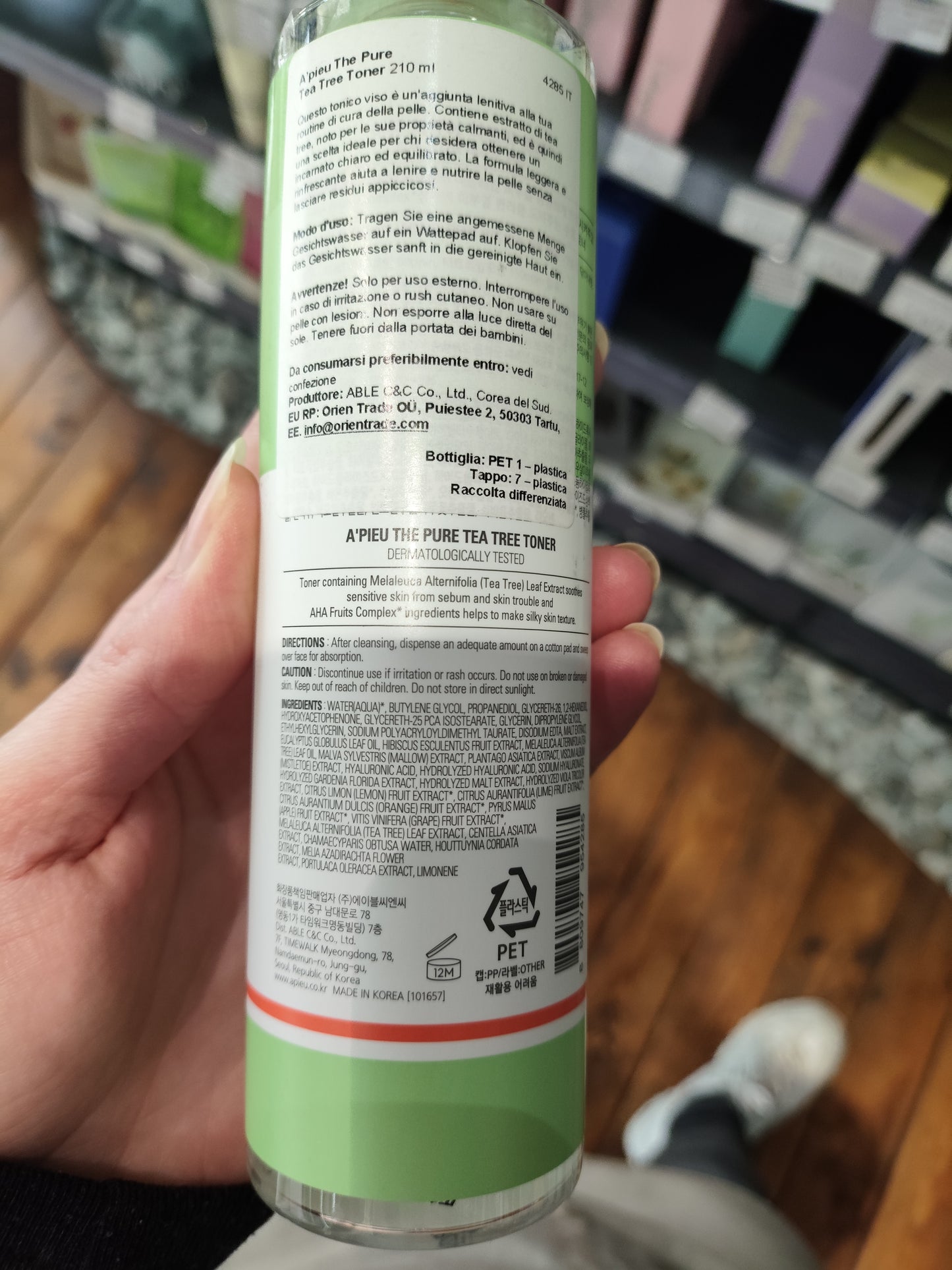 A’pieu - Toner al tea tree 210ml