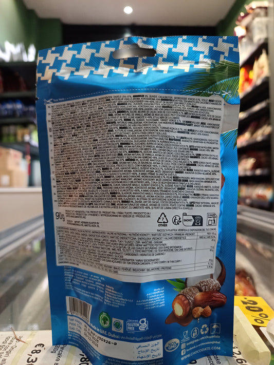 AE - Datteri con Mandorle ricoperti di Cioccolato e Cocco 90g