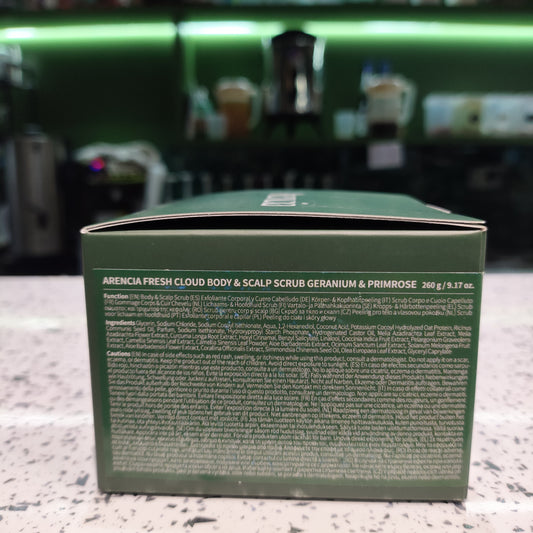Arencia - Scrub Testa/Corpo al Geranio e Primula 260g