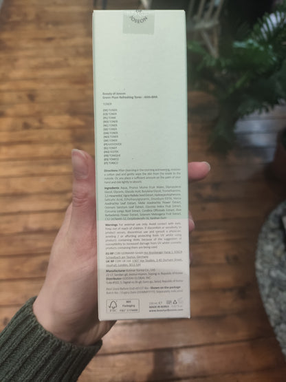 Beauty of Joseon Toner rinfrescante alla prugna verde