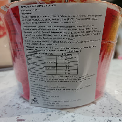 Nongshim - Ramen al Kimchi BOWL 100g (CON BRODO)