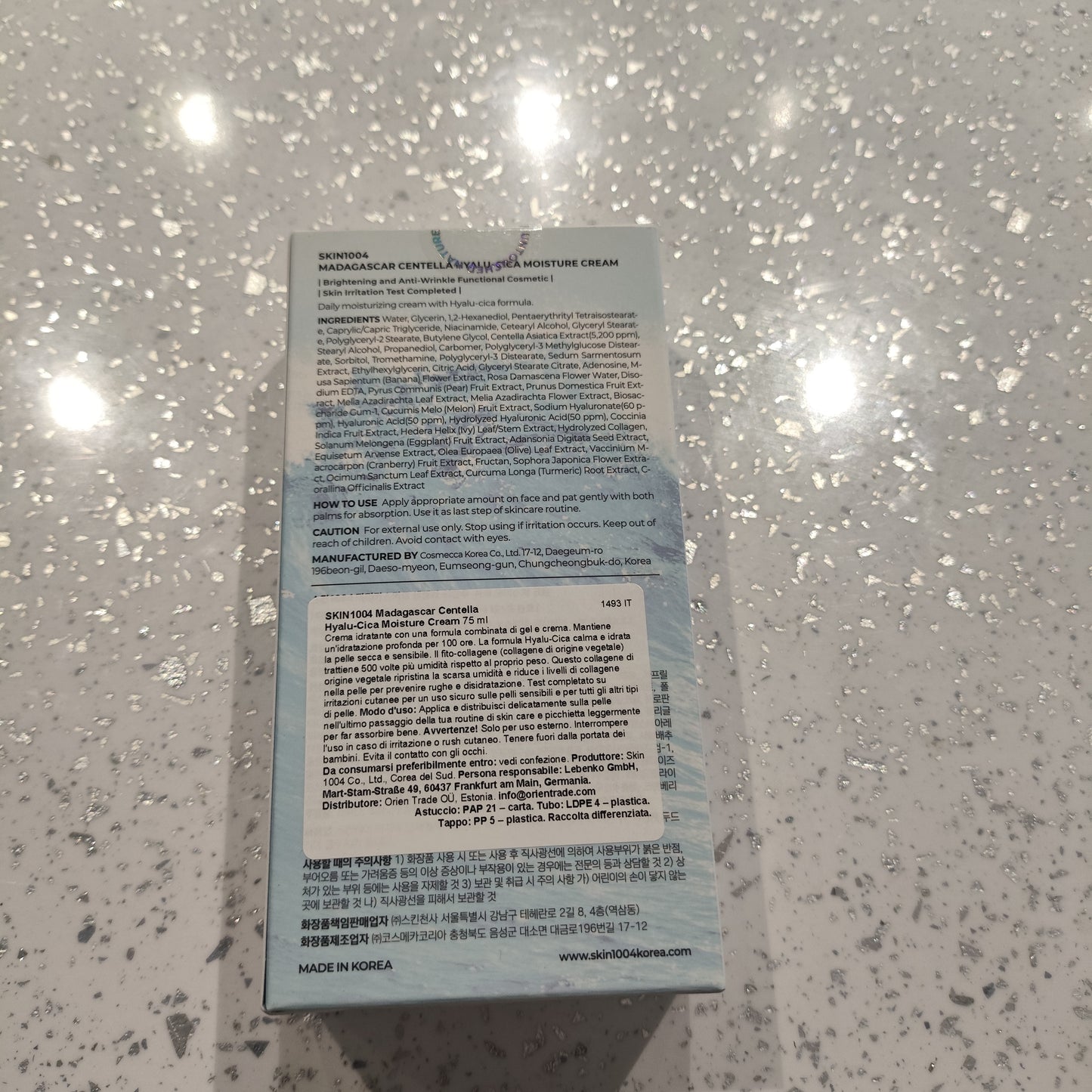 Skin1004 - Crema viso Idratante Hyalu-cica 75ml