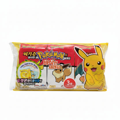 Pokemon - Alghe Tostate con adesivo Pokemon 12g (4gx3)