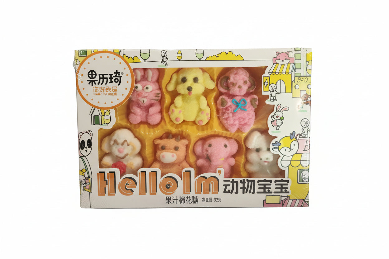Hello - Marshmallow vari gusti a forma di animali 100g