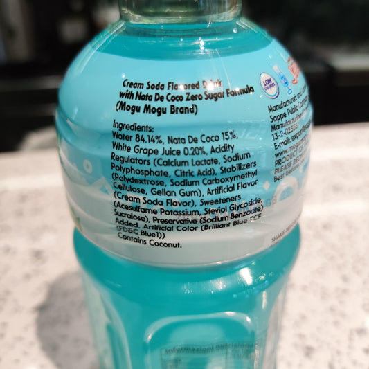 Mogu mogu - Bevanda 'Cream Soda' 0 Zuccheri 320ml