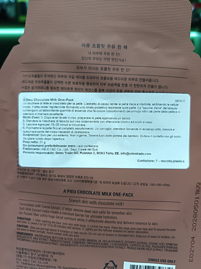 A’pieu - maschera al cioccolato 21g