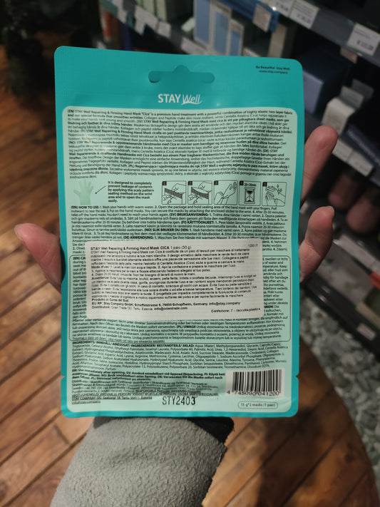 Staywell - Maschera per le mani alla centella asiatica 36g