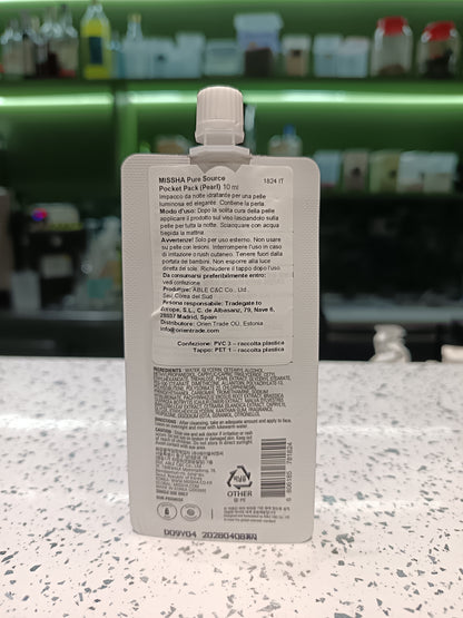MISSHA - maschera pocket al perle 10g