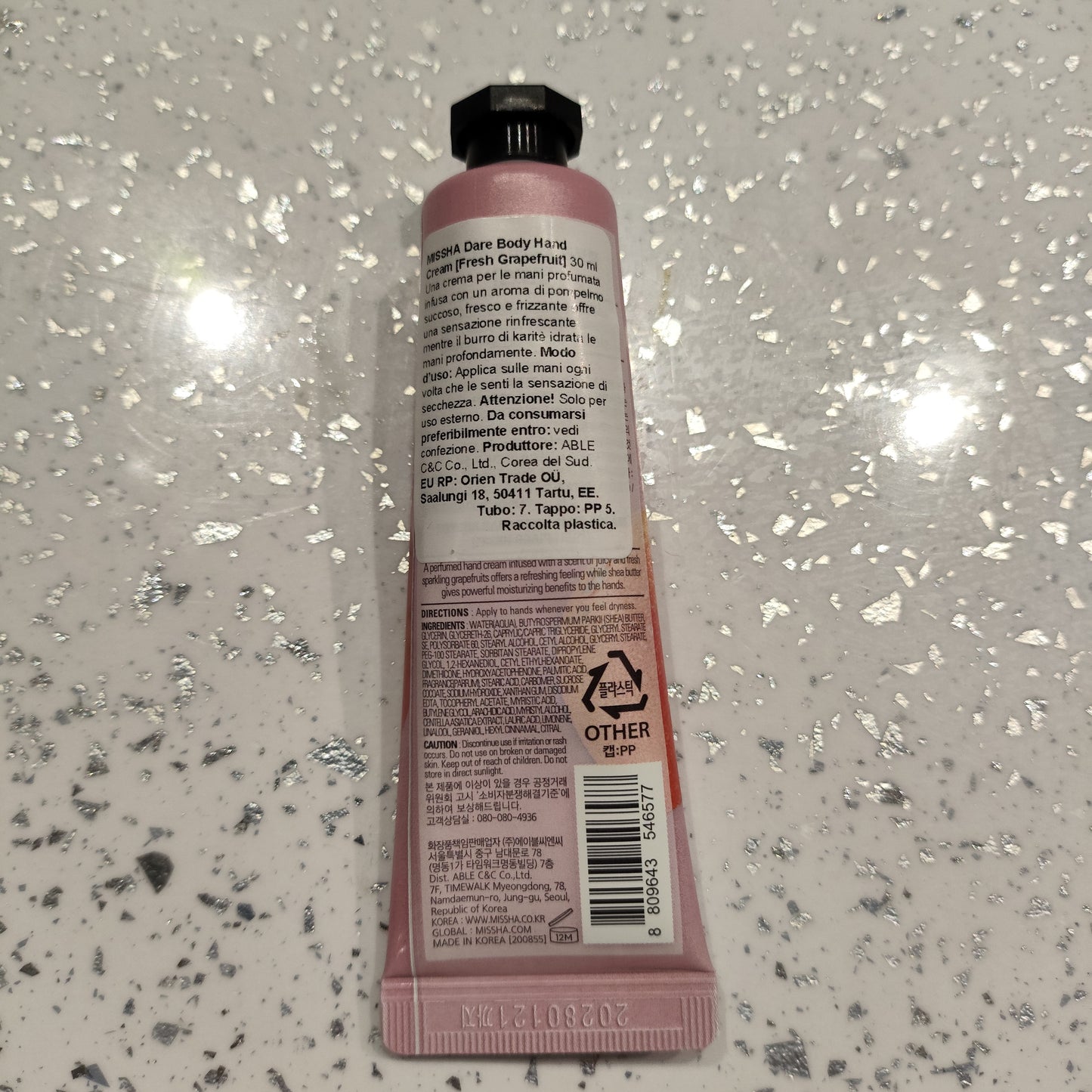 Missha - Crema Mani 'Dare Fresh Pompelmo' 30ml