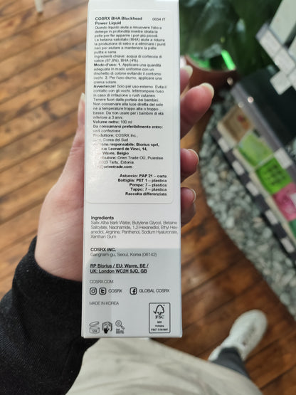 COSRX - Toner per i punti neri BHA 100ml