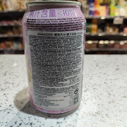 Amandier - Bevanda Kuromi con boba all'Arancia e Maracuja 330ml