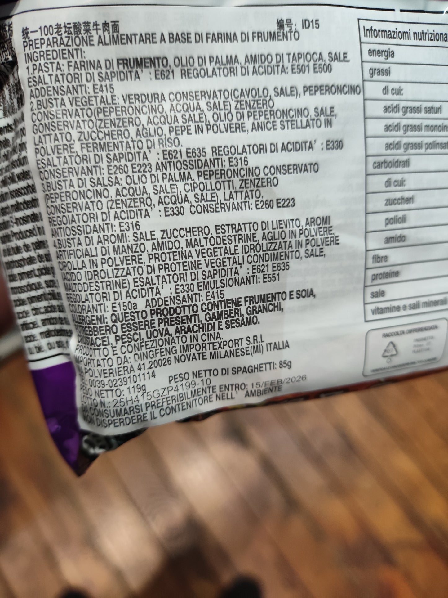 Unif - Ramen al Manzo Agropiccante 119g (CON BRODO)