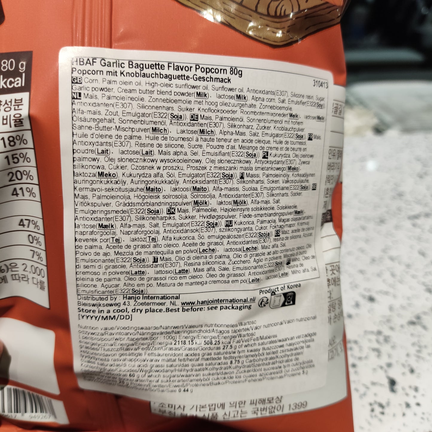 HBAF - Popcorn gusto Bruschetta all'Aglio 80g