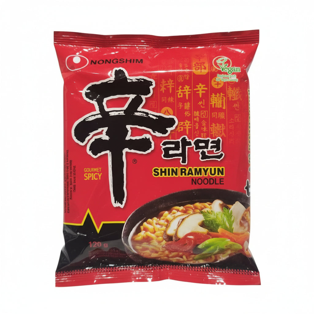 Nongshim – Shin Ramen alle Verdure Piccanti 120g (CON BRODO)
