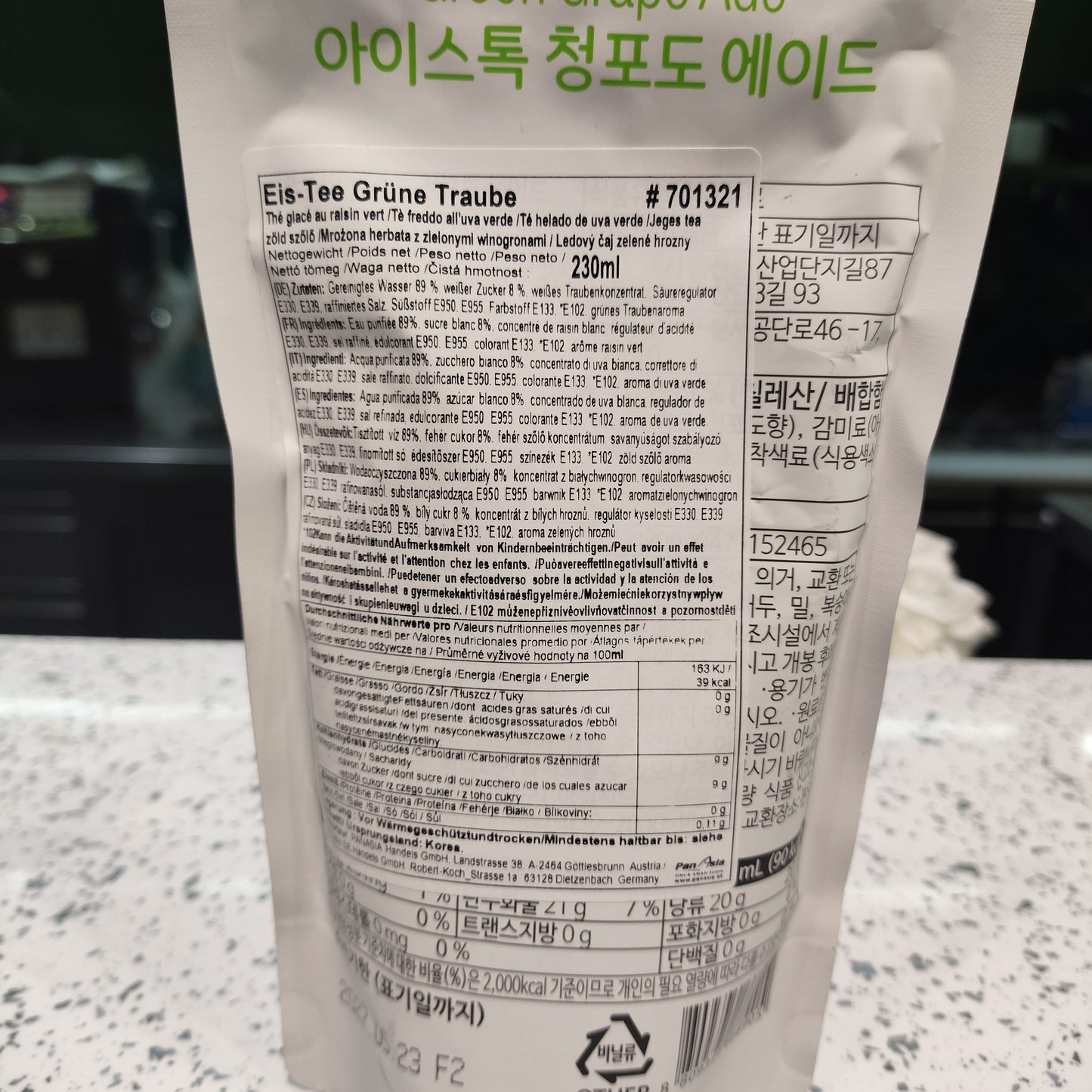 ICE talk - Bevanda all'Uva Verde 230ml