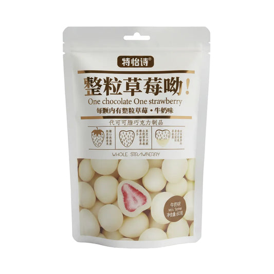 TYS - Fragole ricoperte di Cioccolato Bianco 60g