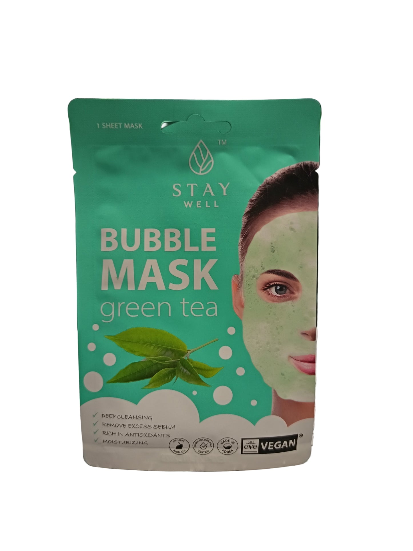 Staywell - maschera bubble al Tè verde 20g