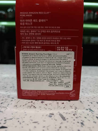 MISSHA - Maschera pori Amazon Red clay 110g