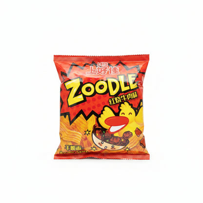 Oishi - Zoodle Noodle Snack di Ramen gusto Manzo brasato 45g