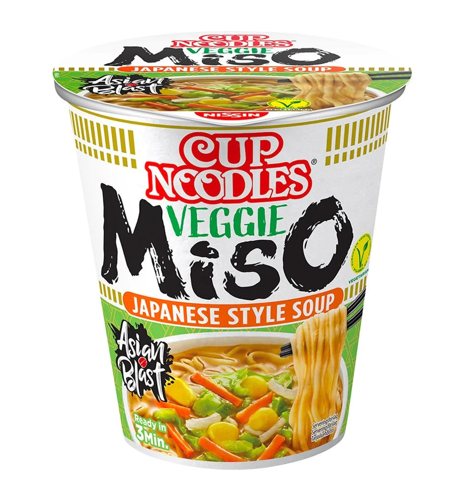Nissin Cup Noodles gusto veggie al miso - 67g